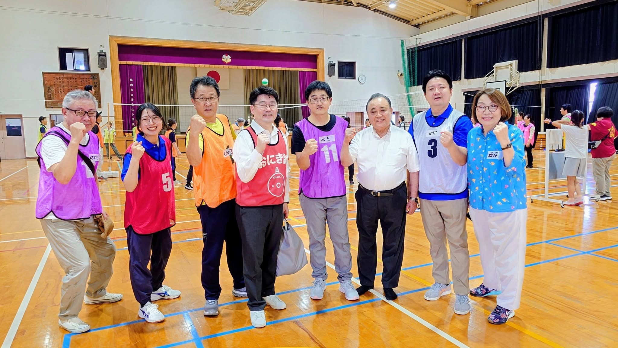 西長住の四面バレー大会